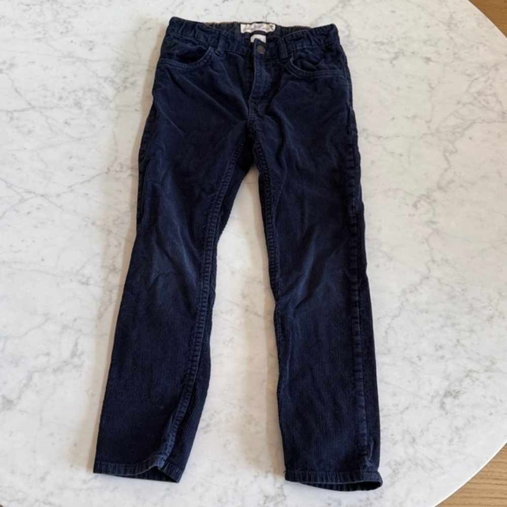 H&M Boys Navy Chino Pants Size 6 Adjustable Waist